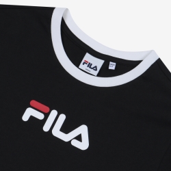 Fila Linear Fit - Naisten Poolopaita - Mustat | FI-55408